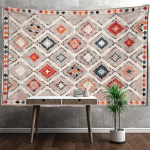 Retro Mandala seinavaip Seinaripp Boheemlaslikus stiilis Ps&uuml;hhedeelne n&otilde;idus Tapiz Hipi Magamistoa vaip Kodukaunistus 230x180cm