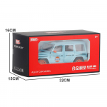 1/18 Scale Benz Gulf Oil G63 seeria tasemega m&auml;nguauto, valusulamist auto, audiovisuaalne maastur, kingitus lastele 1/18-Size:29*12.5*11cm