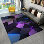 3D abstraktne kaasaegne geomeetrilise illusiooniala vaip, vaibavaip elutoa diivani uksemati sisekujunduseks, lastem&auml;ngu libisemiskindel p&otilde;randamatt 40x60cm(15x23in)