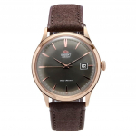 Orient Bambino versioon 4, nahkrihmaga pronksist numbrilauaga automaatne meeste k&auml;ekell RA-AC0P04Y10B