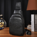 Uus meeste nahast rinnakott, pehmest nahast meeste kott, Crossbody kott, vabaaja vaba aja seljakott, &uuml;lemise kihiga veisenahast &otilde;lakott must