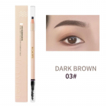 Double-ended eyebrow pencil waterproof, sweat-proof, long-lasting natural wild eyebrow novice lazy eyebrow makeup 2.6g