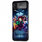 Korpuse kate Samsung Galaxy Z Flip 3 5G ZFlip Z Flip 4 ZFlip3 zflip Flip3 Flip4 Demon Slayer musta kaitse Samsung Z Flip 5G