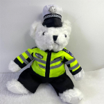 1 tk 25 cm armsad politseikaru Peluche m&auml;nguasjad Armsad lokkis kaisukaru nukud, kes kannavad politseivormi lastele Lastele S&uuml;nnip&auml;evakingitused