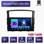 9-tolline Android Mitsubishi Pajero 2006-2014 autoraadio multimeedia videopleier GPS-navigatsioon WIFI 1+16GB