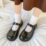 Naiste vabaaja platvorm Mary Jane kingad pahkluu rihmaga kleit kingad libisemiskindlad &uuml;mmargused suletud varbad Mary Janes naiste tasapinnalised mugavad t&ouml;&ouml;lauad jalatsid 36