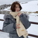Sall Naiste talv Korea mood &uuml;hev&auml;rviline kootud sall paks soe villane paariline sall sall