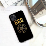 Pentagram 666 Demonic Satanic telefoni&uuml;mbris iPhone 11 12 Mini 13 14 15 Pro XS Max X Plus SE XR Shell jaoks iPhone13