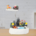 Animated Lighted Musical Snow Village Perfect Addition to Your Christmas Indoor Decorations & Santa and Deer