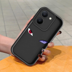 Pehme silikoonist ruudukujulise redeli mustriga telefoni&uuml;mbris, t&auml;ielikult kattev, kaamera p&otilde;rutuskindel kaitse, kummist &uuml;mbris Vivole Vivo V15 Pro must