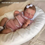 Br&auml;ndi 19-tollised Reborn Dolls Pascale So Truth Like Sleeping vastborn Babes Doll Full Silikoon Vin&uuml;&uuml;l Body Bebe Reborn Boneca Kid's Playmate m&auml;nguasi beebinukk Full silicone girl
