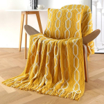 Viskepilt diivanile, pehme kootud boho talumaja kodu kaunistus, kootud viskepilt, hubane dekoratiivne voodi diivan, v&auml;li suvi s&uuml;gis kingitus, kerge. 127*172CM(tassels) hall v&auml;rv