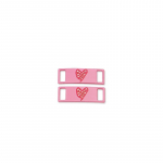 NO.8 Heart Love Rose Lilled Kingad Metallist Pandlaga Lamedad Tossud AF1 Kingapael Lukk Aksessuaarid Naiste K&otilde;rge l&otilde;uend Kingapaelad Dekoratiivne Pandla Kingitus valge/punane