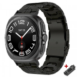 Luksuslik titaanrihm Samsung Galaxy Watch 7 Ultra 47 mm metallist rihm Galaxy Watch 7 jaoks 47 mm ilma vahedeta kumera otsaga k&auml;ev&otilde;ru Galaxy Watch 7 Ultra must