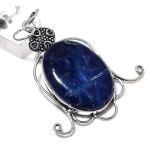 Sodalite Gemstone Handmade 925 Sterling Silver Gift Jewelry Pendant 2.76 n4t55