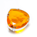 Honey Topaz Gemstone Handmade 925 Sterling Silver Gift Jewelry Ring Size 8 v6f65