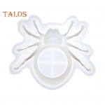 Silikoonvaigust vorm 3D &auml;mblikk&uuml;&uuml;nlahoidja DIY Halloweeni loomade epoksiidist valuvorm hoidikutele Lillepotikarbi nipsasjakeste konteinerid valge