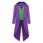 Keskaegne smokingu kost&uuml;&uuml;m Cos Performance Halloweeni kost&uuml;&uuml;m Retro smokingu Halloweeni kost&uuml;&uuml;m Cosplay keskmise pikkusega &uuml;likonna jope L roheline