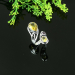 Natural Citrine Gemstone Handmade 925 Sterling Silver Gift Ring Size 7 o6l17