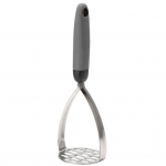 Praktiline vastupidav ja t&ouml;&ouml;j&otilde;udu s&auml;&auml;stev roostevabast terasest libisemiskindel lilla kartulitoidupressi mudamasin igap&auml;evaseks kartulipudruks sinine