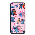 Telefoni&uuml;mbris Samsung Galaxy S24 S23 iPhone 15 14 Xiaomi Redmi Note 13 12 11 8 10 9 Pro Max X XR OPPO A15 Huawei Blue Lilo Anime Stitch roosa kate jaoks for Samsung Galaxy S21 Fe