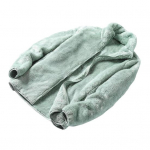 Naiste talvejope paks krae Kahepoolne fliisist kaelakaitse t&otilde;mblukk &uuml;hev&auml;rviline pikkade varrukatega soojust hoidev v&auml;lisjope M roheline