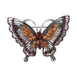 Naiste pross Retro &otilde;&otilde;nsa liblika kujuga kivist sisekujundus libisemisvastane kulumiskindel &uuml;likonna mantli krae sinine