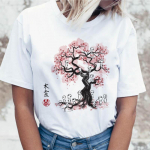 Stuudio Ghibli T-s&auml;rk Naljakas naiste jaoks Harajuku Korea Ulzzang Top Clothing Graafilised T-s&auml;rgid T-s&auml;rk S valge