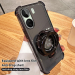 Turvapadja p&otilde;rutuskindel magnetiline aluskorpus koos objektiiviga Redmi 12C 13C 12 10 10C 9 9A K50 K60 K70 Pro Redmi Note 13 12 11 10 Pro 9s 13R Xiaomi 14 13 Pro jaoks Redmi 9 must