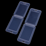 2 tk Lihtne l&auml;bipaistev plastikust nimekaardi kate Pangakaardi hoidja