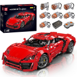 Mould King 13190 Tehniline Auto Ehitusklots Kaugjuhtimispuldiga Lykan Hypersport V&otilde;idus&otilde;iduauto Mudel Kokkupandav Klots M&auml;nguasjad Laste Kingitus 13190