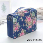 V&auml;rvilised lilled 200/252 auguga pliiatsikoti kardin Loov sket&scaron; Multifunktsionaalne suure mahutavusega joonistav &otilde;pilase pliiatsitase komplekt