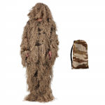 5-in-1 Ghillie &uuml;likond meestele - Lume-, k&otilde;rbekamuflaaž ja džunglikamuflaaž - Reguleeritav sobivus - Hingav kollane kamuflaaživ&auml;rv