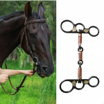 Horse Bit Chew Elegantne dekoratiivne 12,7 cm ratsutamistarviku metallist suu