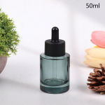 30/50/100 ml tilguti pudelid klaasist t&uuml;hjad eeterlikud &otilde;lid aroomiteraapia pudelid musta korgiga tumerohelised pipetid pudelid uuesti t&auml;idetavad 50ml