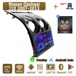 Android Carplay autoraadio Nissan Qashqai J10 2007-2013 multimeediumipleieri peakomplekti stereo GPS-navigatsioon BT WIFI 2+32GB 2+32GB,B