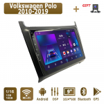 Androidi autoraadio Volkswagen Polo 2010-2019 jaoks Multimeediapleier Peaseade Stereo GPS-navigatsioon BT WIFI 1+16GB 1+16GB