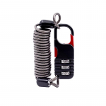 Jalgratta vargusvastane mootorratas, kolmekohaline parool, kombineeritud ohutuskaabel, tross, kiivri lukk, turvatross must