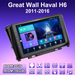 2 DIN Android Auto raadio Great Wall Haval H6 2011-2016 jaoks Multimeediapleier Peaseade Stereo GPS-navigatsioon WIFI 1+16GB 1+16GB