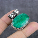 Naturaalne smaragd Naturaalne 925 sterlingh&otilde;bedast ehtepandla 1,34 J9F45