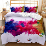 V&auml;rviline grafitipritsmetega akvarell-tekikottide komplekt Pol&uuml;ester voodipesukomplekt Lastele Teismelistele Kahekohaline Queen King Suurus Tekikate 135x200cm 2pcs
