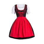 Saksa &otilde;lle suures suuruses naiste Dirndl kleit Oktoberfest Colker kost&uuml;&uuml;mid XXXL
