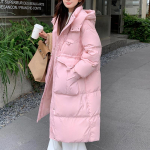 Pikk sulejope Naiste paks valge pardisulgede kapuutsiga &uuml;hev&auml;rviline sulejope One Size roosa