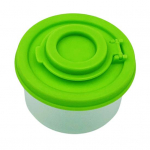 Maitseainepudelid Niiskuskindlad soola- ja pipra loksutajad l&auml;bipaistvast plastikust &otilde;hukindlad kaaned BPA-vabad v&uuml;rtsikonteinerid S roheline