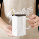 Nordic Style Simple Line keraamiline kruus Kohvitass Veetass Piimatass Suure mahutavusega