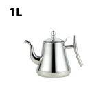 1 tk k&ouml;&ouml;gi paks roostevabast terasest teekann Kuldne h&otilde;bedane teekann infusiooniga kohvikann induktsioonpliit teekeetja veekeetja silver 1L