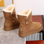 Naiste Talvised Platvormsaapad Naiste Soojad Karusnahksed Lumesaapad Puuvillased Kingad Paksenenud Talvised Naiste Saapad Lamedad Libisemiskindlad Botas Mujer D514 35