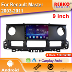 Autoraadio Android Carplay Renault Masterile 2003-2011 Navigatsioon GPS Android Auto Stereoekraan Bluetooth 2din 5G WiFi BT 4 core 1GB+32GB carplay