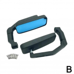 Universaalne mootorratta k&uuml;ljepeegel k&uuml;lgmise k&auml;epideme riba peegelpeegel selge vaatega laipeegel tagumine stange k&auml;epide Reguleeritava nurgaga k&uuml;lg V9Y8 must