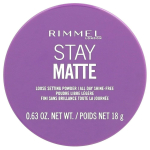 Rimmel London Stay Matte Loose Setting Powder 001 Transparent 0.63 oz gray